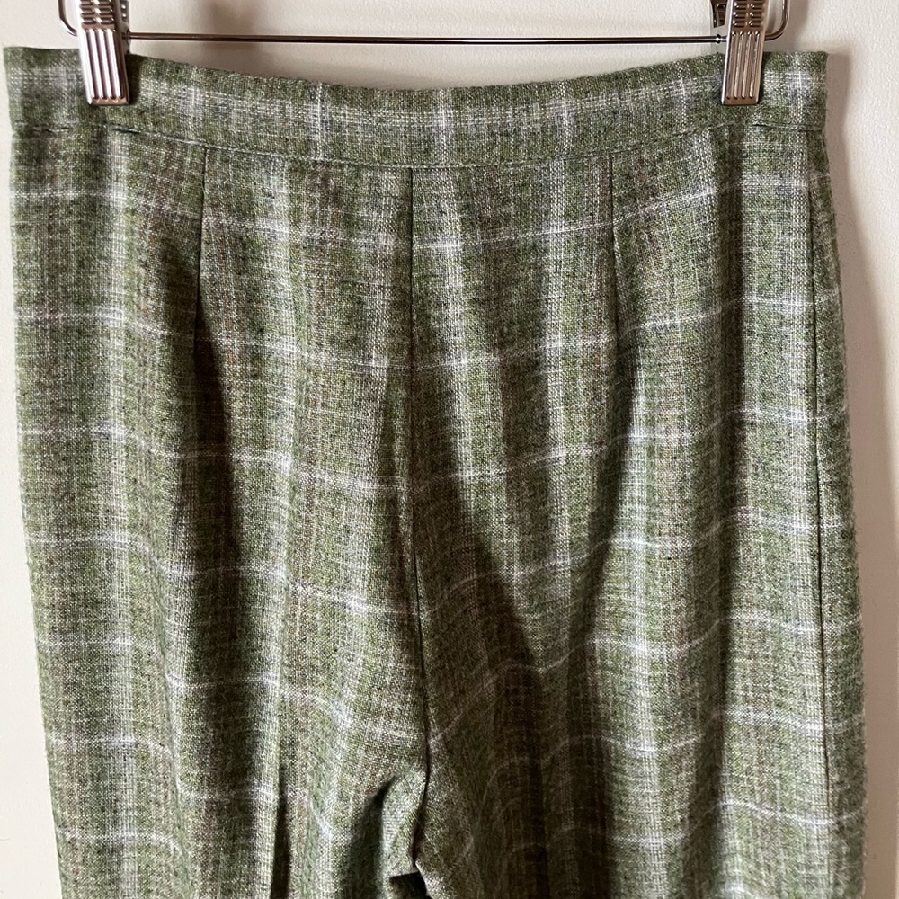 Vintage wool plaid trousers - Picture 8 of 11